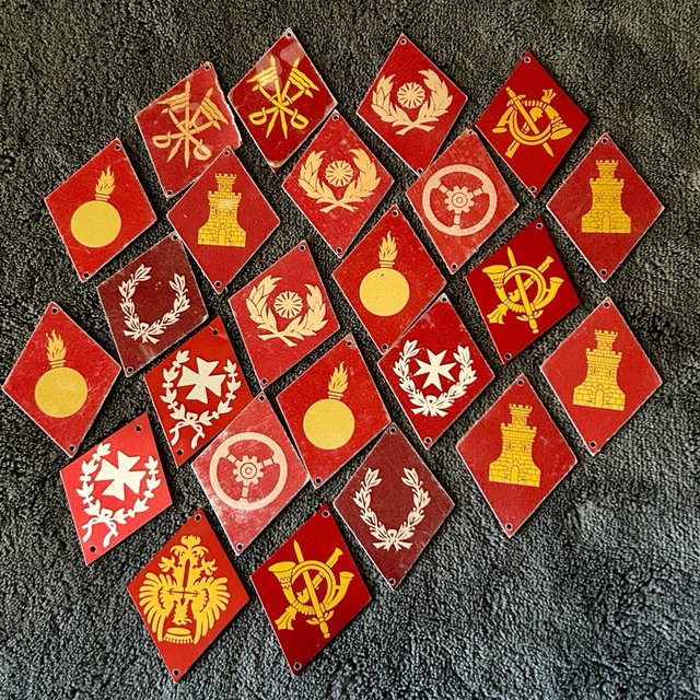 Lote insignias y rombos Ejército Español 70s-80s