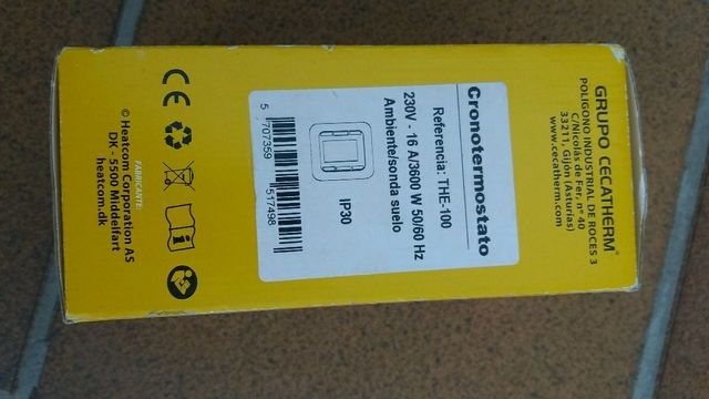 Cronotermostato para calefacción