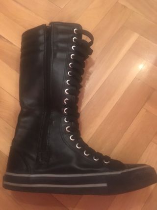 botas tipo converse altas