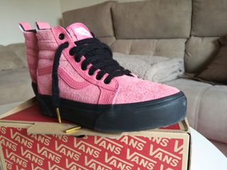 vans rosas con negro