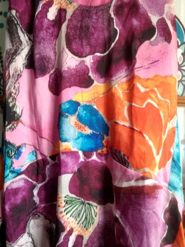 Vestido cóctel Adolfo Domínguez, tacto seda, T. 42