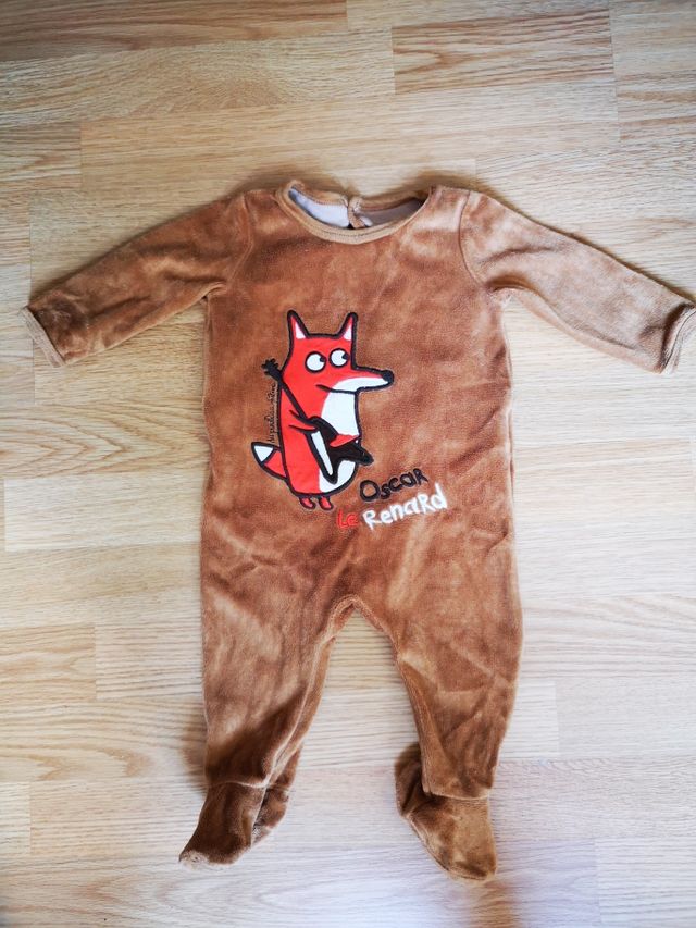 pijama invierno bebé talla 68 cm. 3 - 6 meses