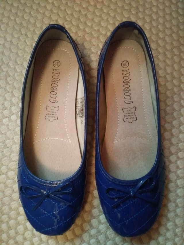 Bailarinas azul charol a estrenar
