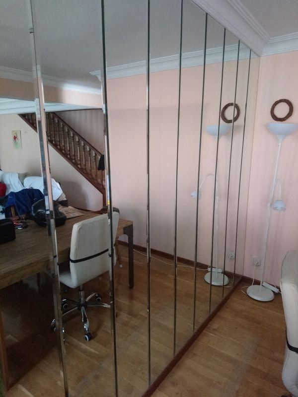 Espejos pared salón