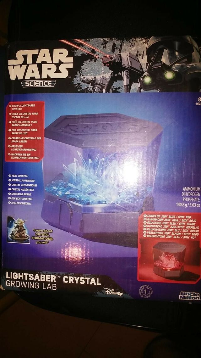 Star Wars Science crea tu cristal de sable de luz