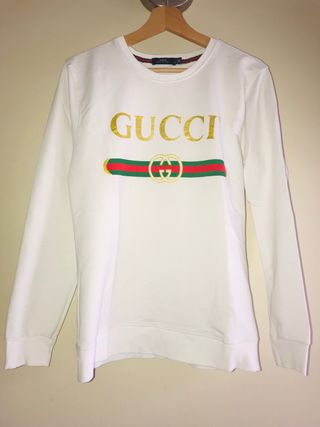 sudadera gucci blanca