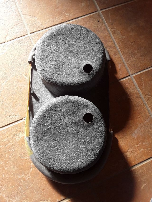 fregadero de dos senos nuevo sin estrenar