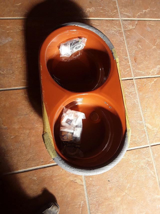 fregadero de dos senos nuevo sin estrenar