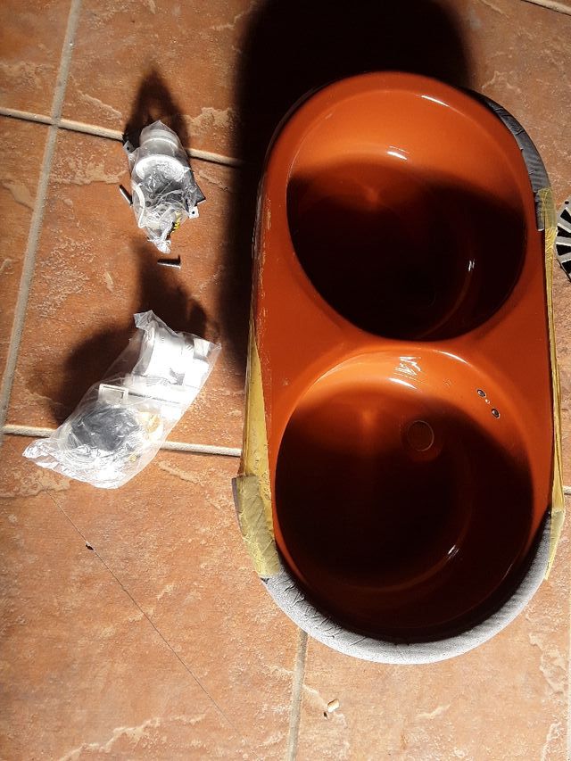 fregadero de dos senos nuevo sin estrenar