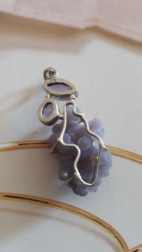 esclusivo ciondolo in argento e ametista