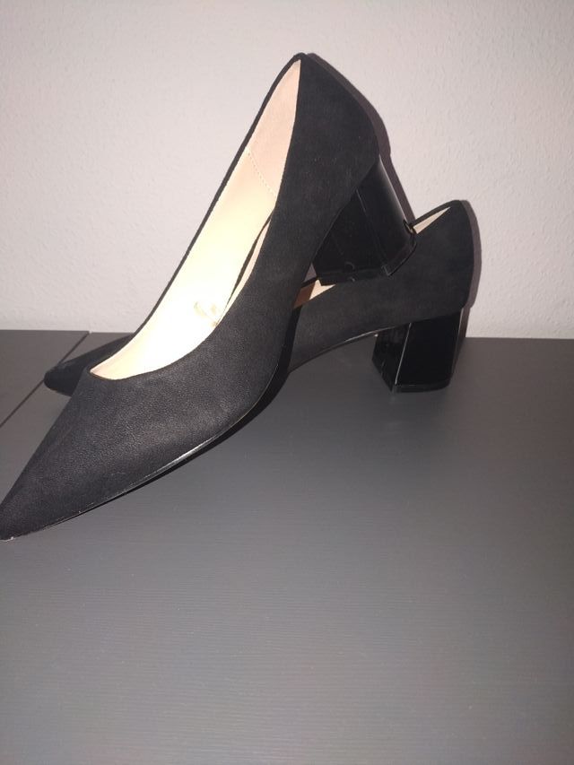 zapatos serraje negros