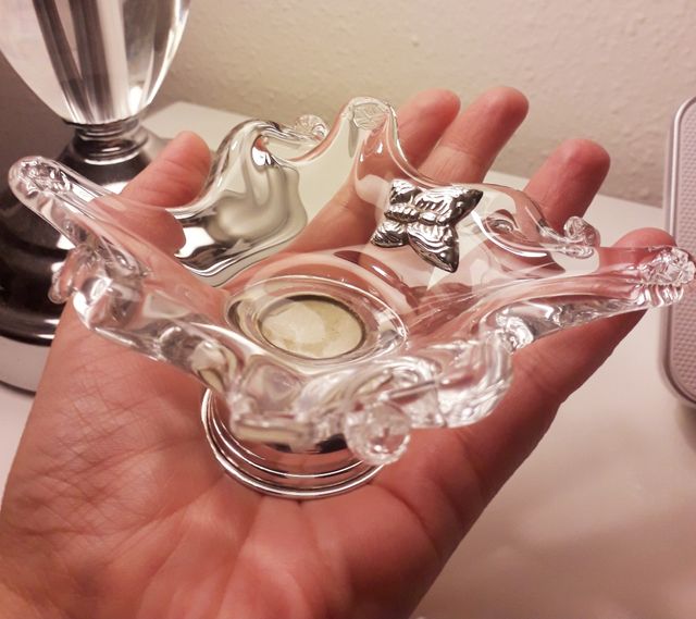 Miniatura de cristal y plata 925