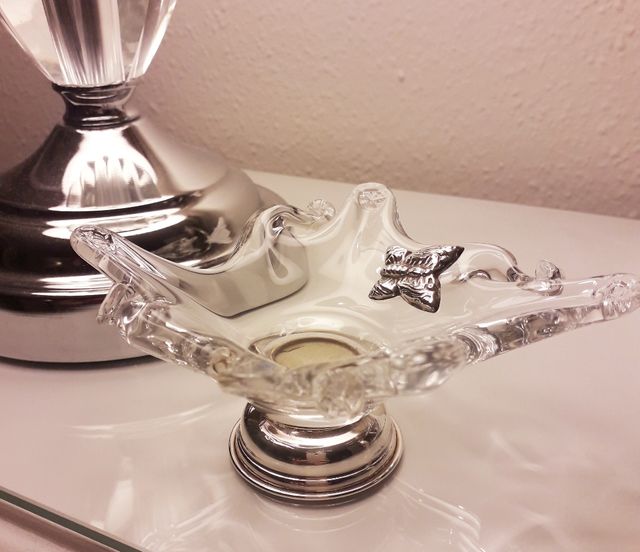 Miniatura de cristal y plata 925