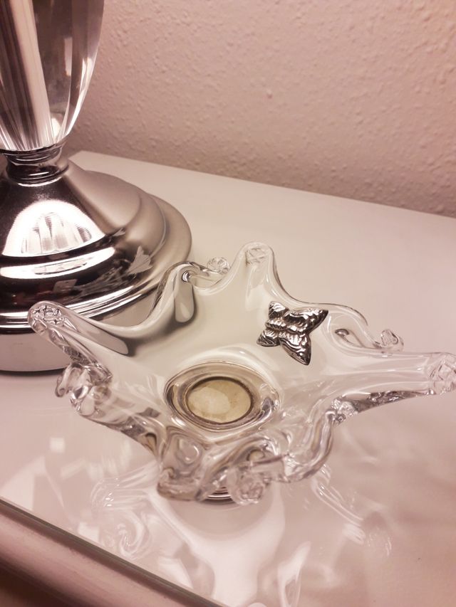 Miniatura de cristal y plata 925