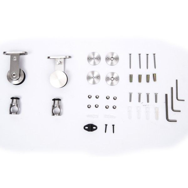 Kit para Puertas Corredizas Madera Riel Acero Inox de segunda mano por