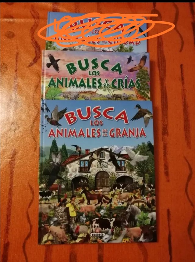 libros :Busca los animales en......c/u