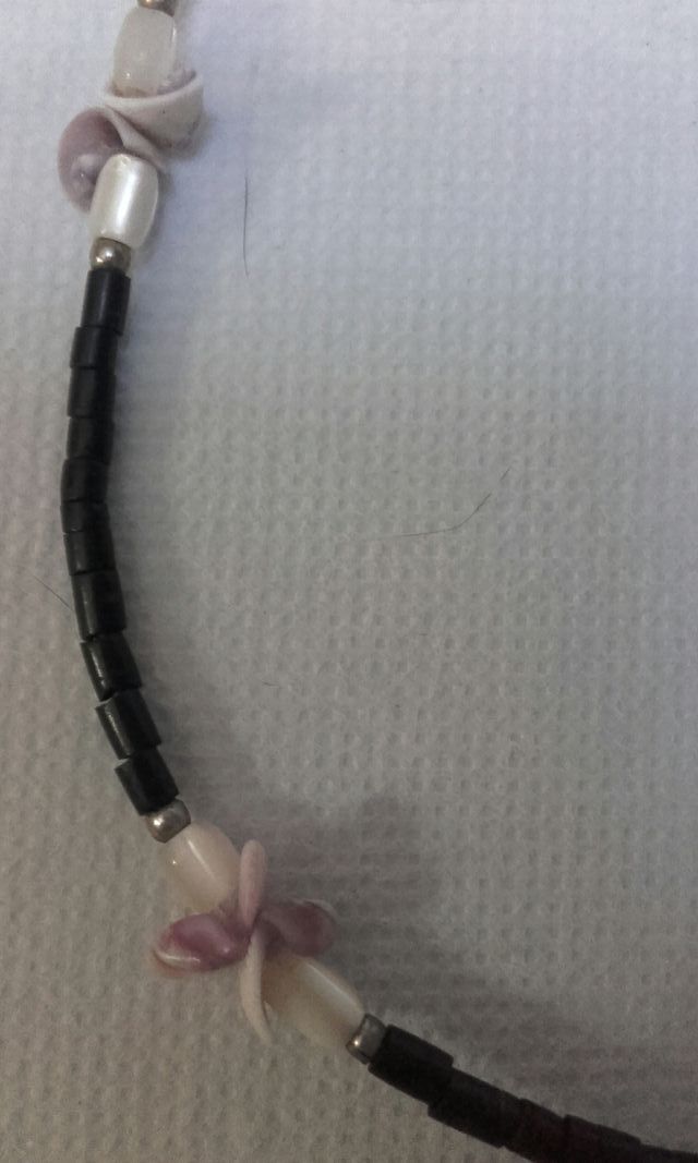 Gargantilla de cristales y nacar