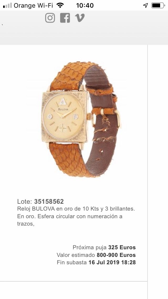 Relojes vintage