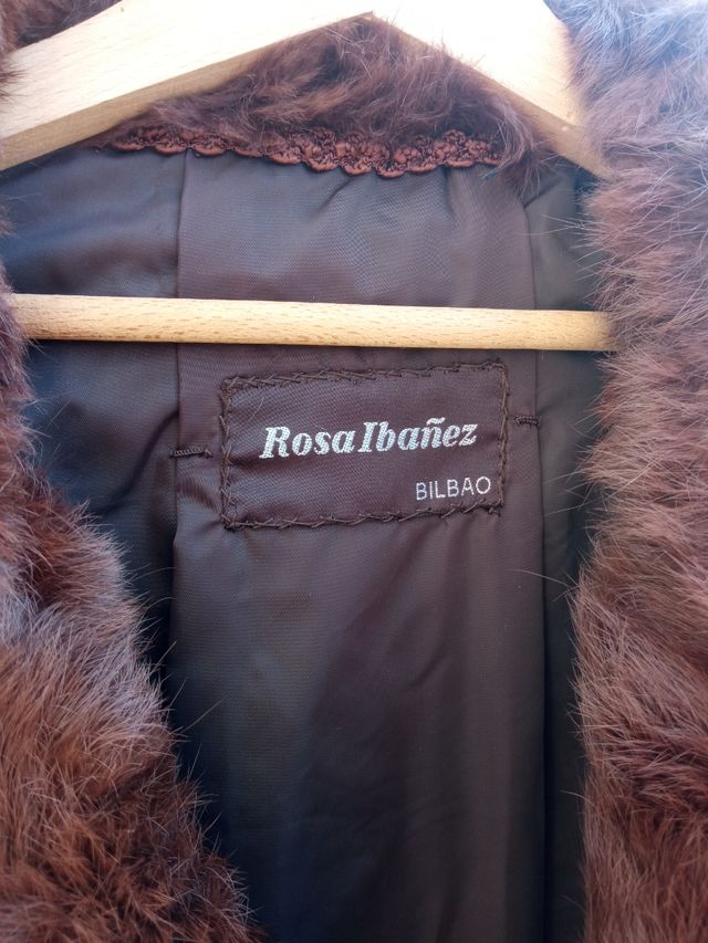 Abrigo de piel de conejo