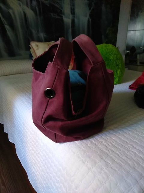 bolso de loneta, con capacidad