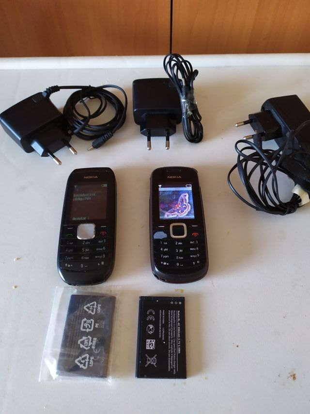 telefonos, baterias y cargadores