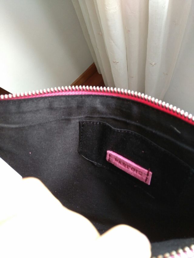 Bolso de ante rosa fucsia de PARFOIS