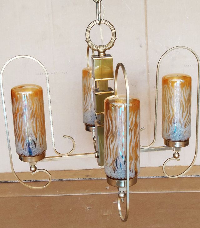 LÁMPARA VINTAGE DE LATÓN