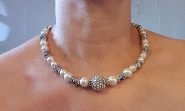 Conjunto perlas bisutería