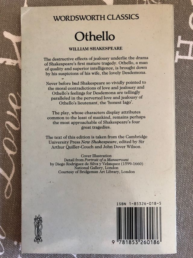 Libro inglés "Othello "