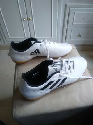 zapatillas de futbol adidas blancas
