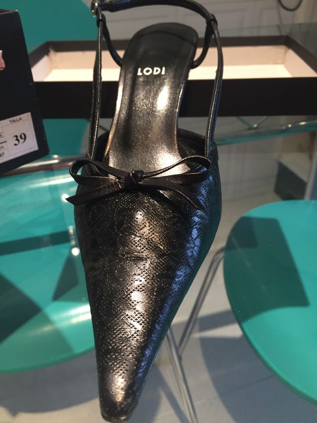 Zapato piel color negro número 39