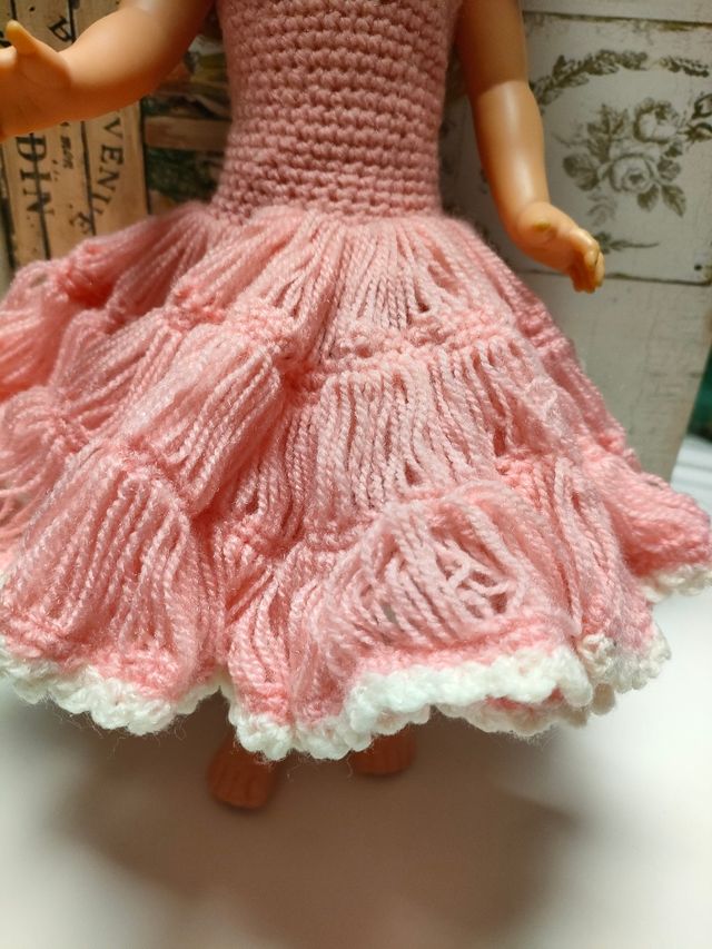 VESTIDO DE LANA HECHO A MANO PARA NANCY