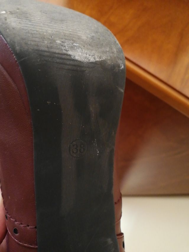 Zapatos mujer granate