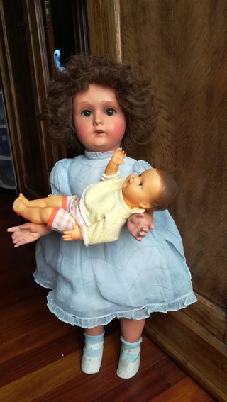 muñeca grande antigua