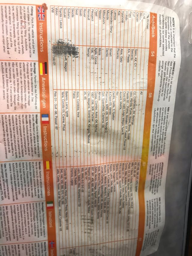 Cadenas -Fundas antideslizantes para hielo y nieve