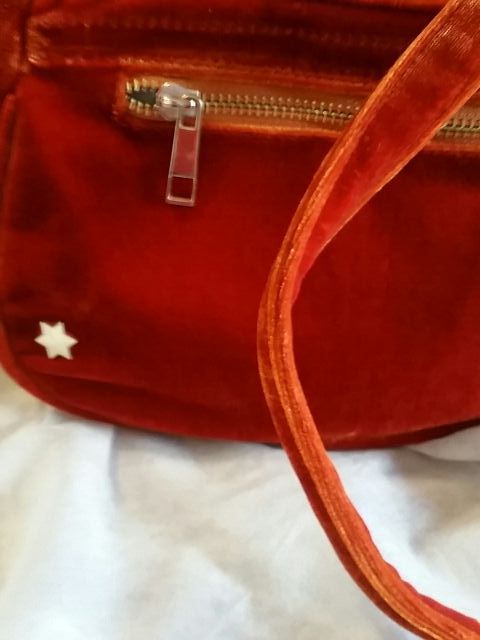 BOLSO NARANJA d TERCIOPELO *KLING*