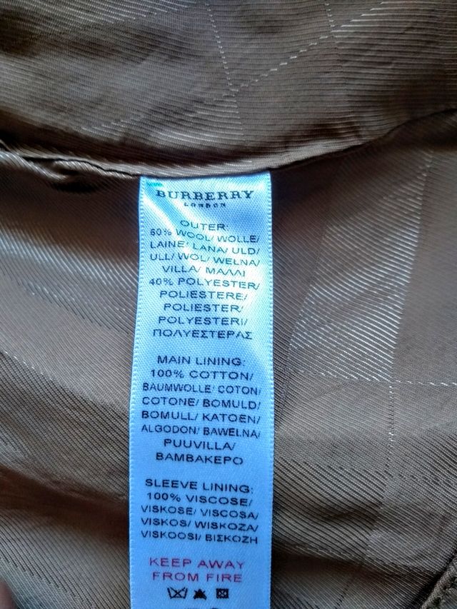 Abrigo niña Burberry