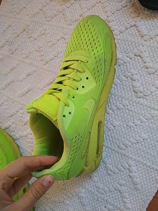 air max verdes fosforitas