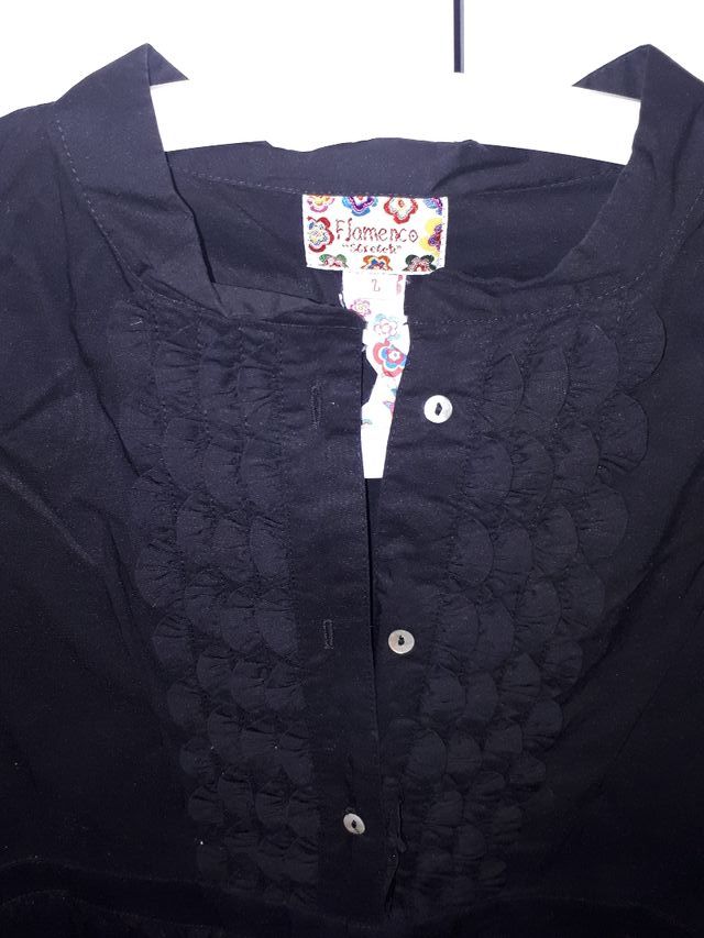 camisa negra Flamenco