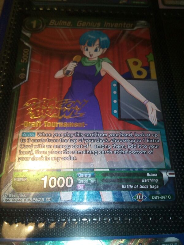 Dragon ball super tcg-Bulma(dragon brawl stamped)