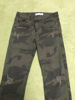 Pantalon militar zara Clearance