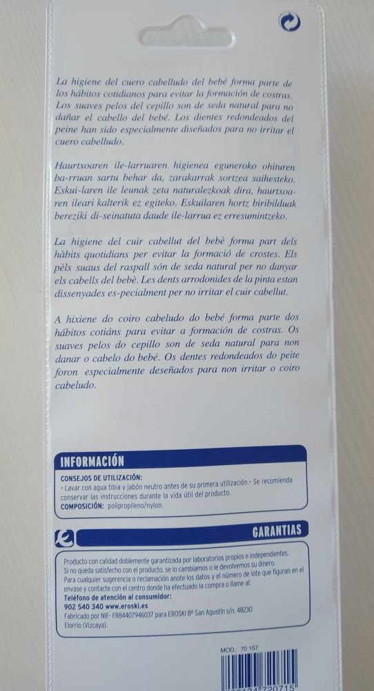 Set cepillo y peine bebé