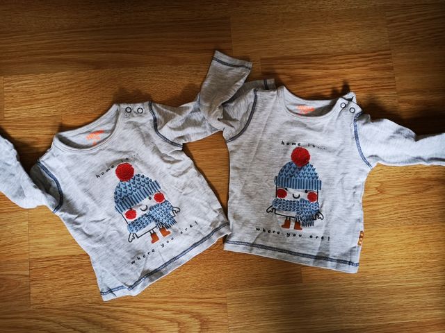 camiseta bebé prematuro talla 50