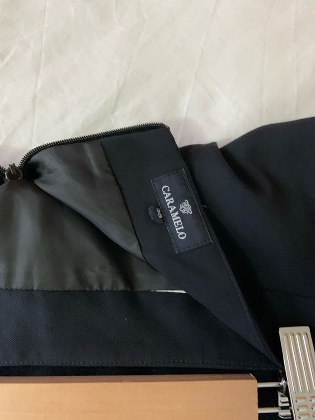 Falsa tubo azul marino