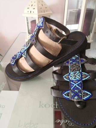 Sandalias Africanas Alma en Pena num. 38 de segunda mano por 22 EUR en  Girona en WALLAPOP