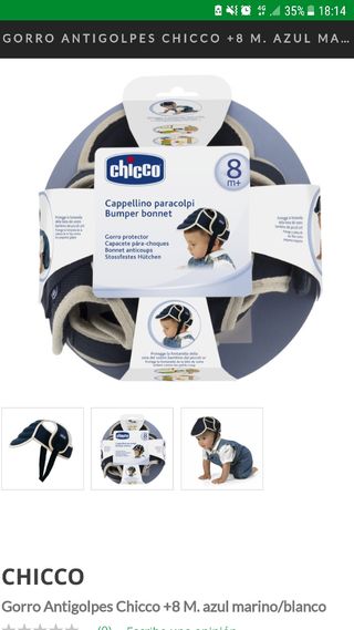 Chicco Gorrito antigolpes 8m+