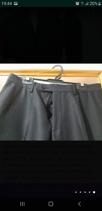 Traje completo -0€ talla 38