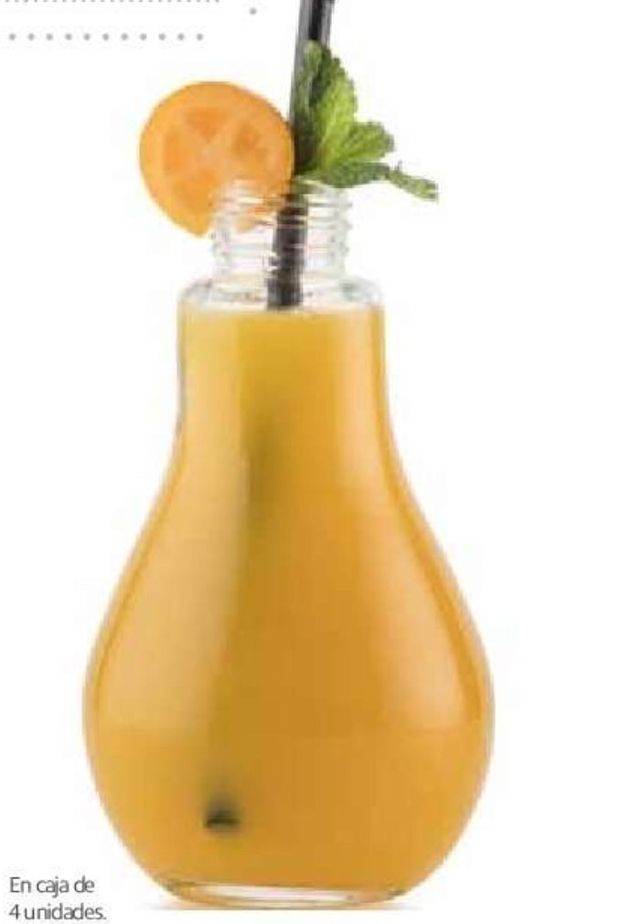 Vaso en forma de bombilla