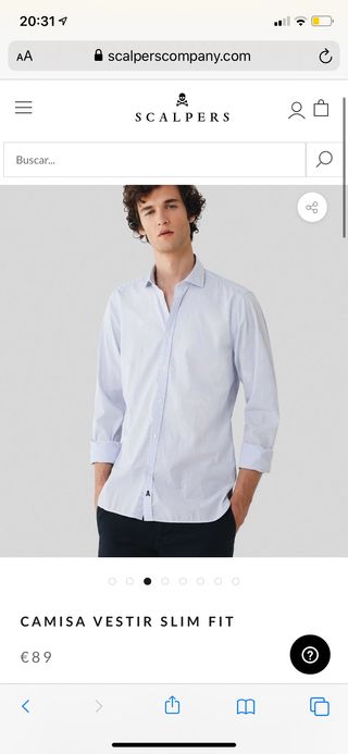 scalpers camisa blanca