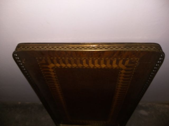 Bandeja madera con marqueteria